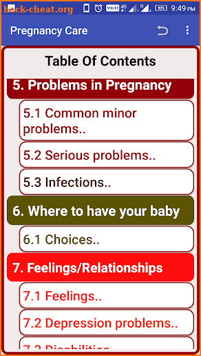 Pregnancy Care screenshot
