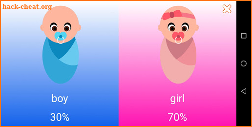 Pregnancy. Child gender test screenshot