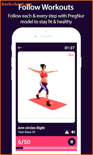 Pregnancy Exercise and workout at home screenshot