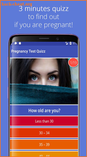 Pregnancy Symptoms Test Quizz screenshot