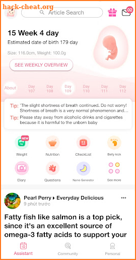 Pregnancy Test, Tracker Guide screenshot
