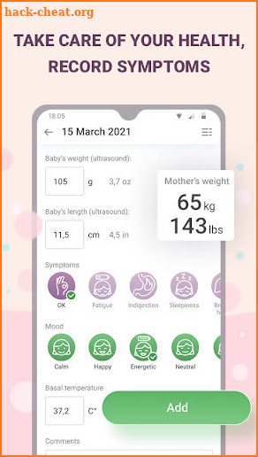 Pregnancy tracker week by week, countdown screenshot