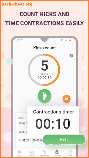 Pregnancy tracker week by week, countdown screenshot