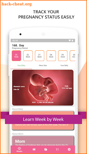 Pregnancy Tracking screenshot