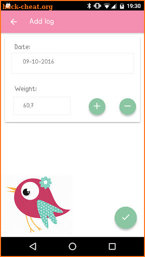 Pregnancy Weight Tracker screenshot