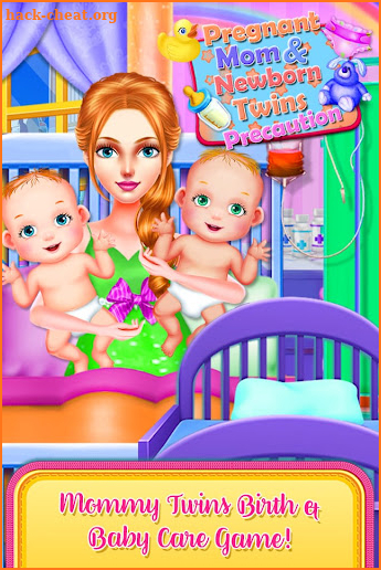 Pregnant Mom And Twin Babies screenshot
