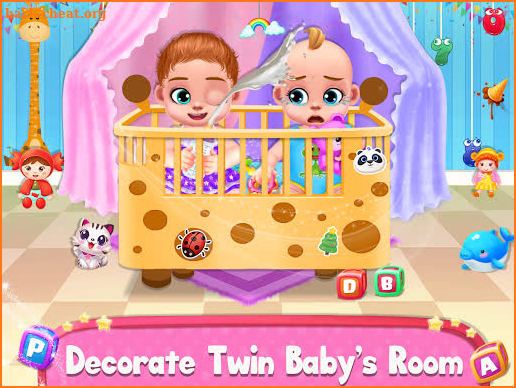 Pregnant Mom And Twin Baby Care Nursery Game screenshot
