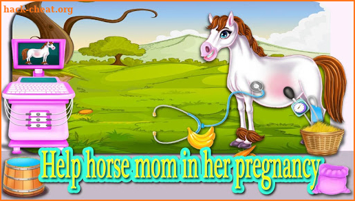 pregnant mom horse and her little baby screenshot