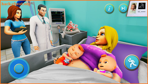 Pregnant Mother Simulator- Newborn Twin Baby Games screenshot