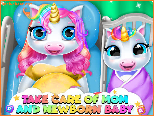 Pregnant Unicorn Mom And Baby Daycare screenshot