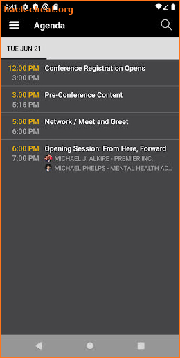 Premier Inc. Events screenshot