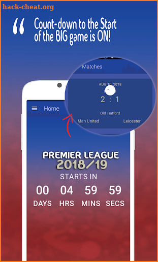 Premier League 2018 /19 - Live Scores & Fixtures screenshot