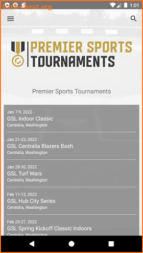 Premier Sports Tournaments screenshot