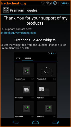 Premium Toggle Widgets screenshot