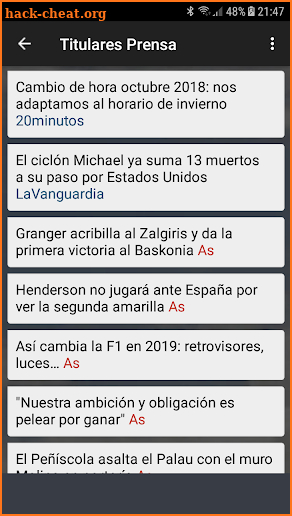 Prensa de España screenshot