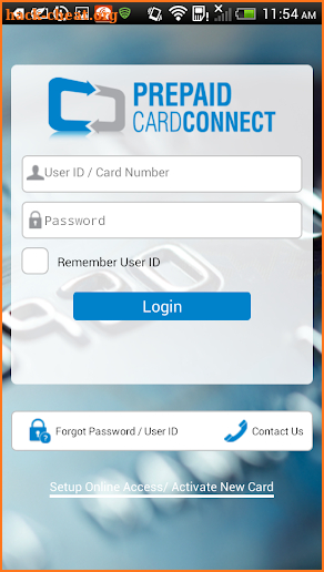 Prepaid CardConnect screenshot