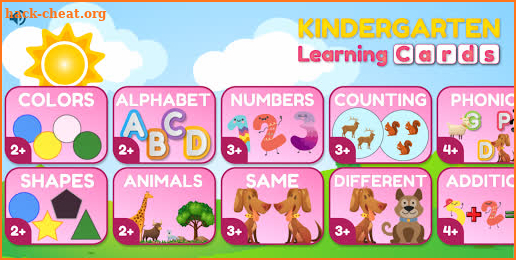 Preschool and Kindergarten Learning Cards - Free screenshot