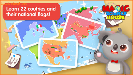 Preschool Geography Countries Kids Learn World Map screenshot