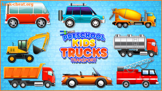 Preschool Kids Builder Truck Transport Repair Game screenshot