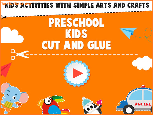 Preschool Kids Cut & Glue - Art & Craft Class screenshot