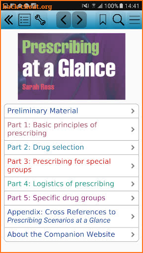 Prescribing at a Glance screenshot