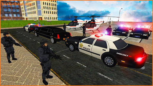 President Games: Police Helicopter & Limo Sim 🚁 screenshot