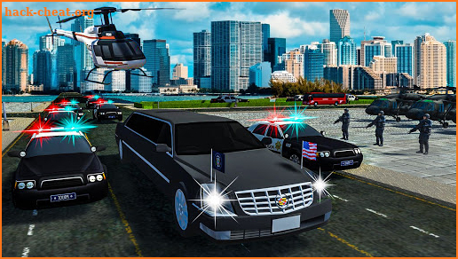President Games: Police Helicopter & Limo Sim 🚁 screenshot
