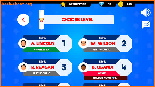 Presidents of America: Educational Quiz Game screenshot