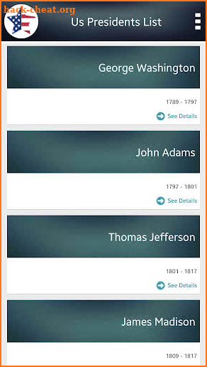 Presidents Of United States screenshot
