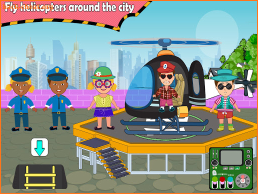 Pretend in Police Station: Fun Learning City screenshot