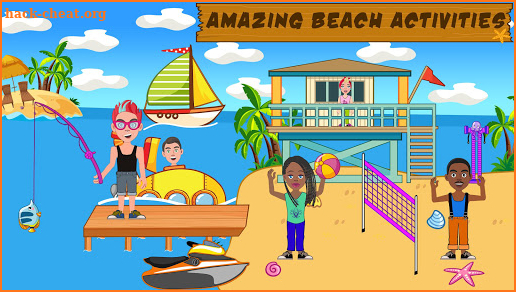Pretend Play Beach Life: Fun Town picnic Games screenshot