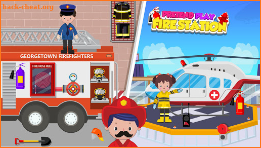 Pretend Play Fire Station: Town Firefighter Story screenshot