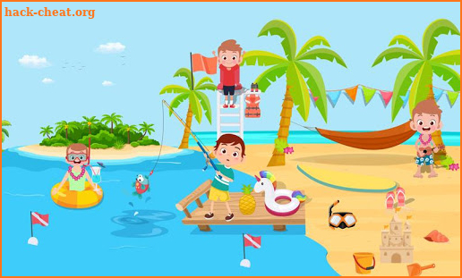 Pretend Play Summer Vacation My Beach Party Game screenshot