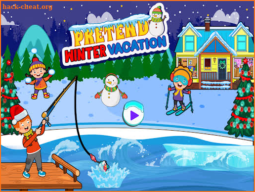 Pretend Play Winter Town Life screenshot