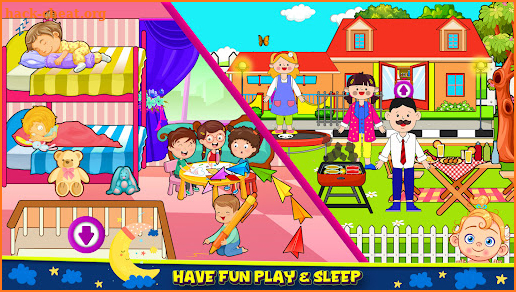 Pretend Town Family Doll House screenshot
