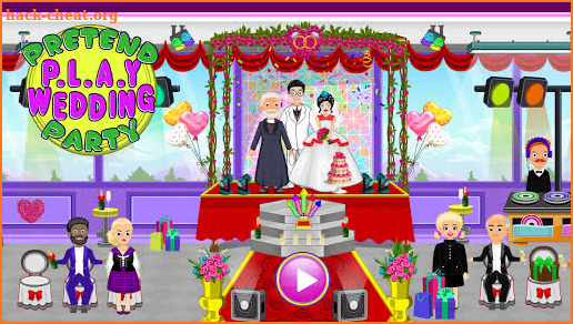 Pretend Town Wedding Party screenshot