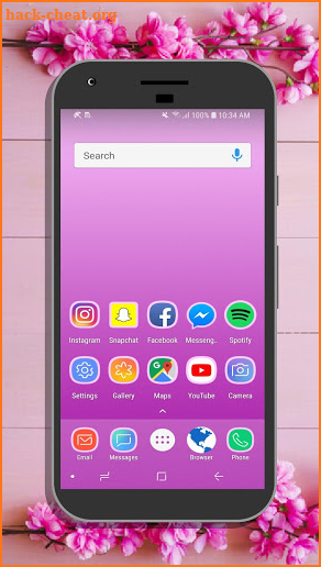 Prettily Pink Theme screenshot