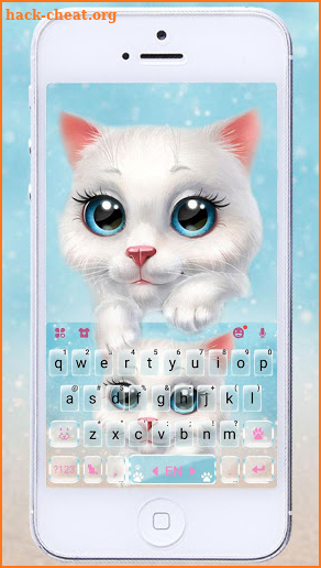 Pretty Cute Cat Keyboard Theme screenshot