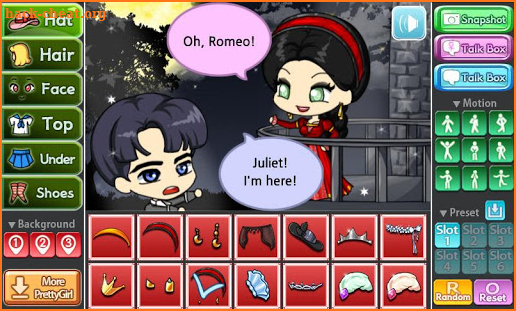 Pretty Girl's Romeo&Juliet Style screenshot