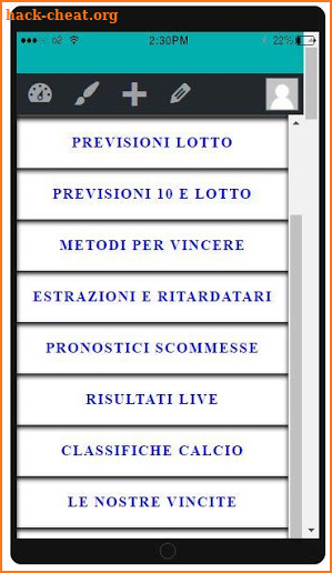 Previsioni Lotto Scommesse screenshot
