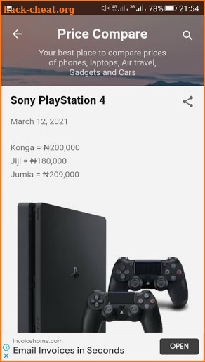 Price Compare screenshot