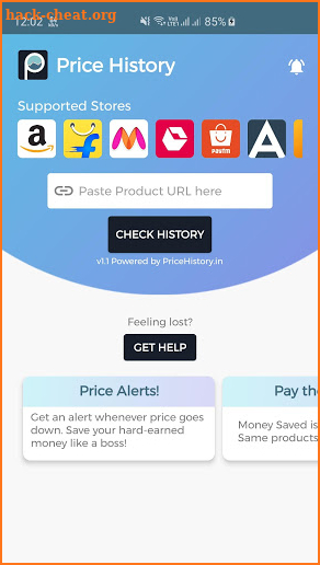 Price History for Amazon, Flipkart, Myntra & More. screenshot