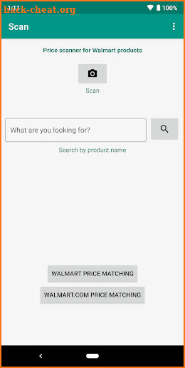 Price Scanner for Walmart Products: Scan bar codes screenshot