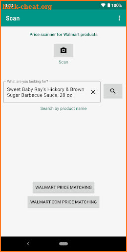 Price Scanner for Walmart Products: Scan bar codes screenshot
