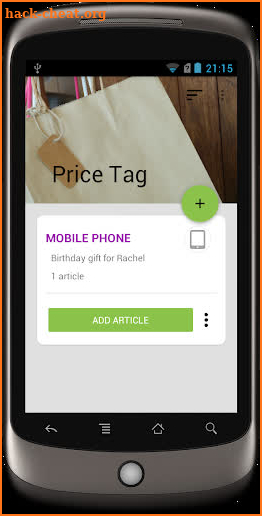 Price Tag screenshot