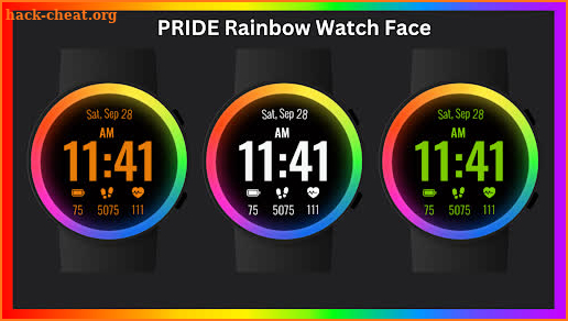 PRIDE Rainbow Watch Face screenshot