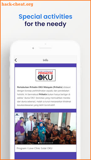 Prihatin OKU Volunteers screenshot