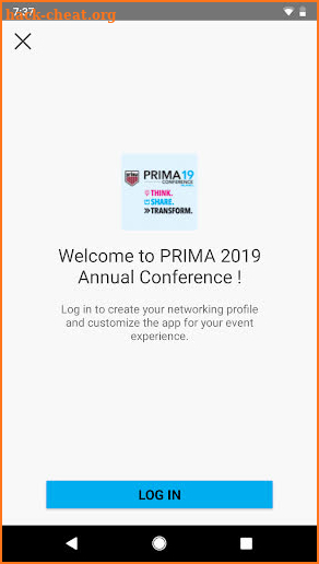 PRIMA Events App screenshot