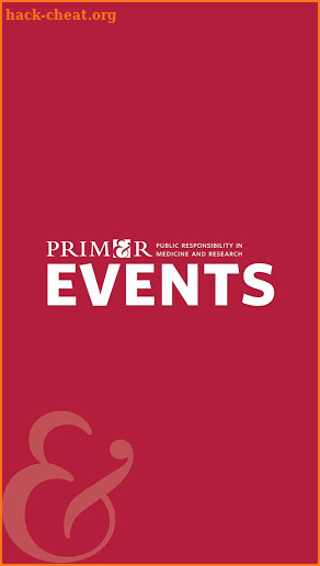 PRIM&R Events screenshot