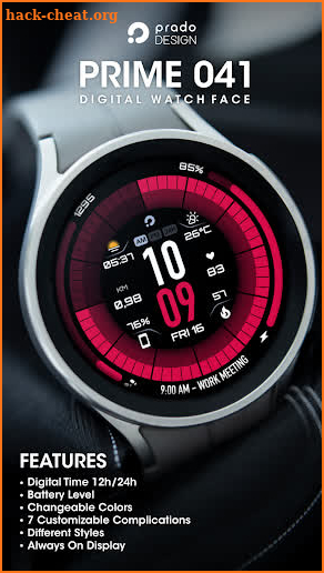 PRIME 041 Hybrid Watch Face screenshot